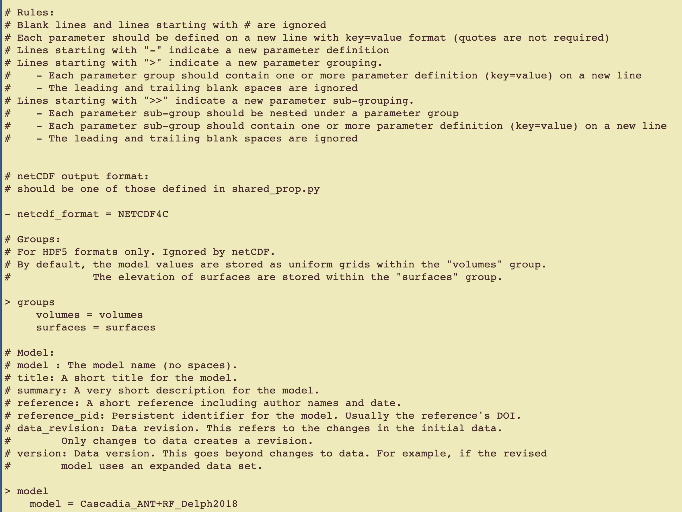 Metadata File